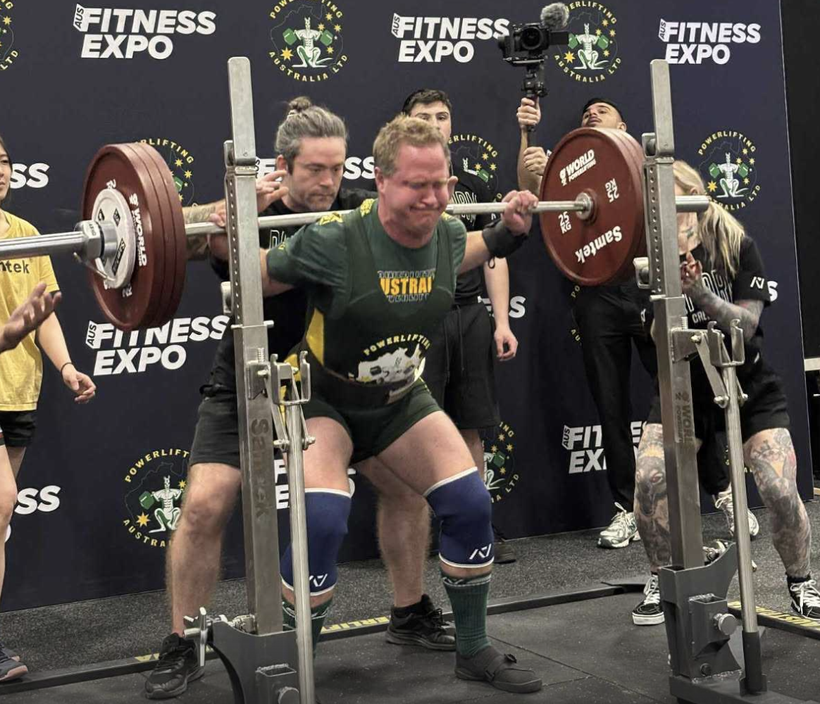 Looking to just test his skill, massage therapist Lindsay Revell had no idea he would be classified as the third best 105 kg powerlifter in Oceania.